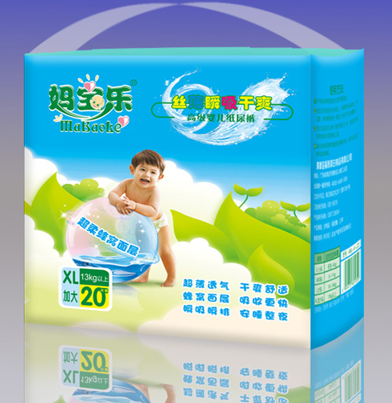 媽寶樂絲薄瞬吸干爽紙尿褲XL20片