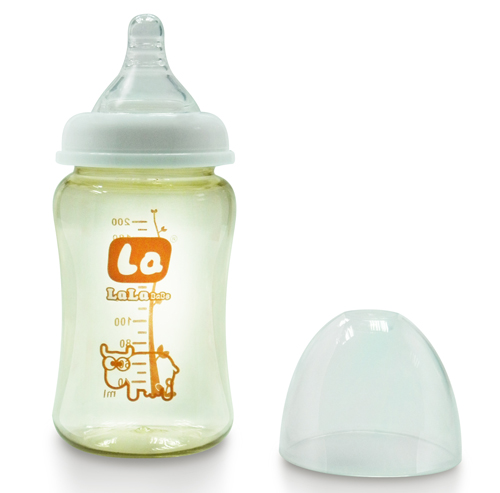 樂(lè)樂(lè)寶貝嬰幼兒無(wú)柄寬口徑奶瓶