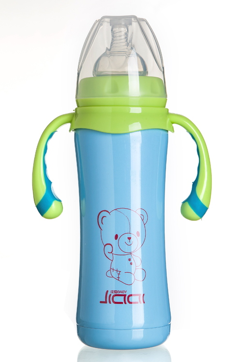 佳愛不銹鋼自動(dòng)保溫奶瓶(寬口徑)240ml