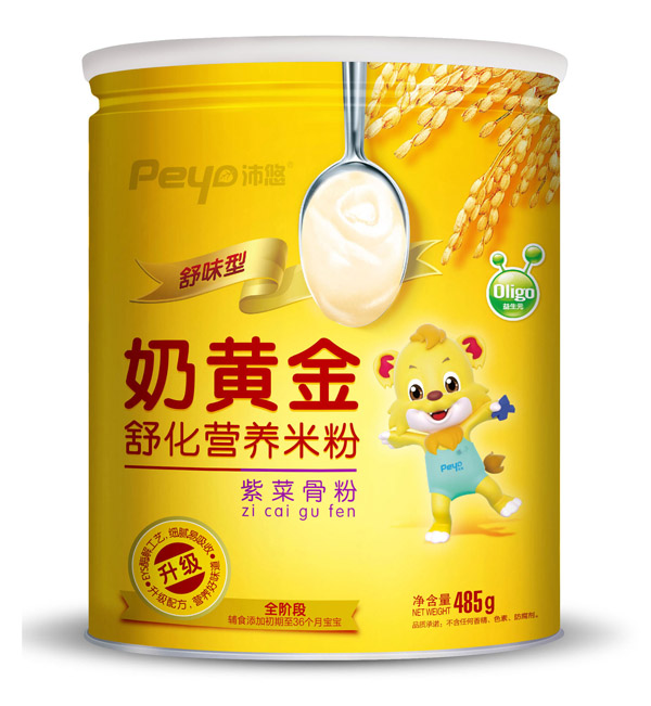 沛悠奶黃金紫菜骨粉舒化米粉