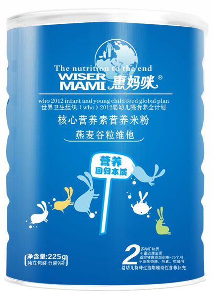 惠媽咪燕麥谷粒維他核心營養(yǎng)素營養(yǎng)米粉225g