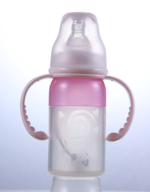 樂哈哈標(biāo)口110毫升硅膠奶瓶