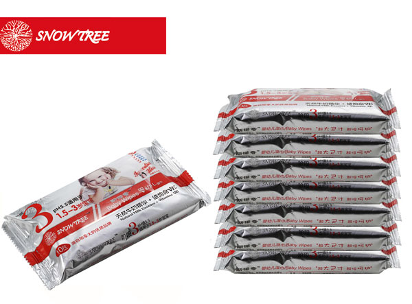 snowtree斯諾奇嬰幼兒濕巾3段10片裝
