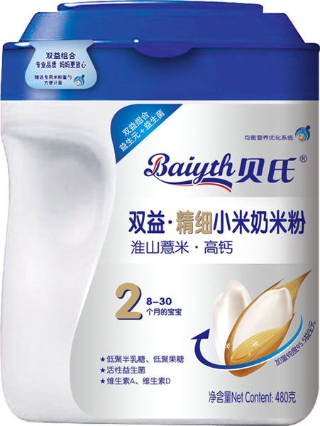 貝氏淮山薏米高鈣雙益精細(xì)小米奶米粉480克