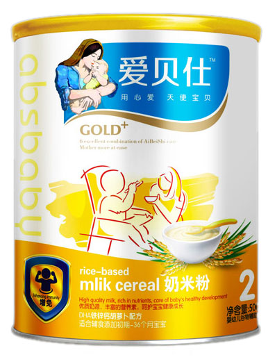 愛貝仕DHA鐵鋅鈣胡蘿卜配方奶米粉