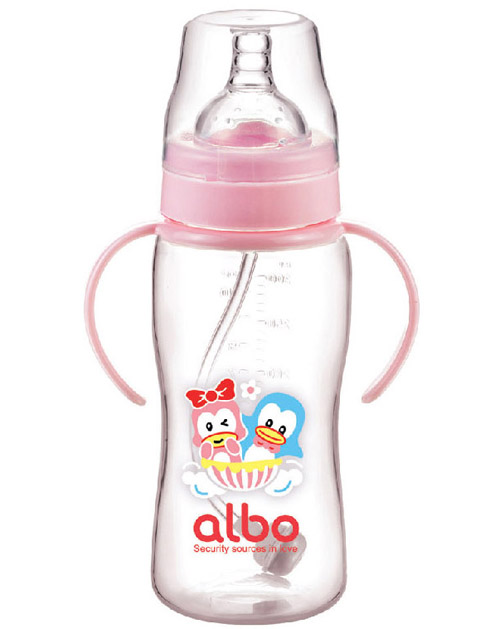 愛(ài)樂(lè)寶PP自動(dòng)奶瓶300ml粉色