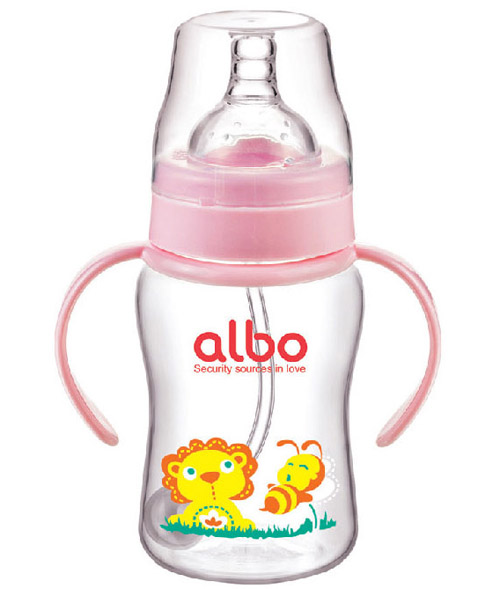 愛樂寶PP自動奶瓶200ml粉色