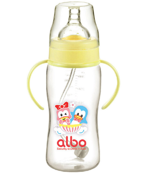 愛樂寶PP自動(dòng)奶瓶300ml黃色