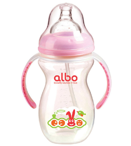 愛樂寶PP葫蘆自動(dòng)奶瓶270ml粉色