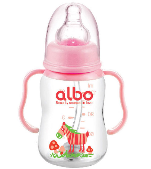 愛樂寶標口PP自動奶瓶120ml粉色