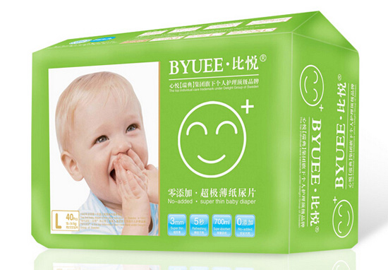 比悅超級(jí)薄紙尿片L碼40片