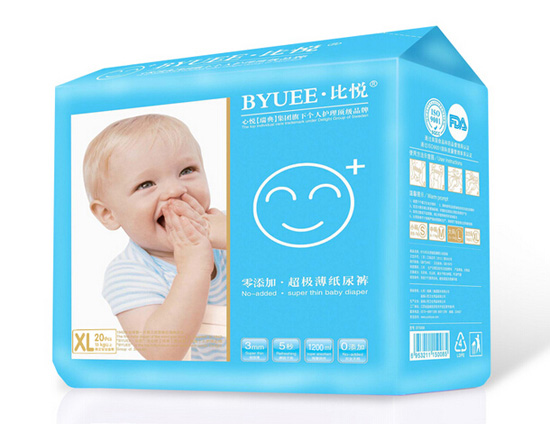 比悅超級(jí)薄紙尿褲XL碼20片