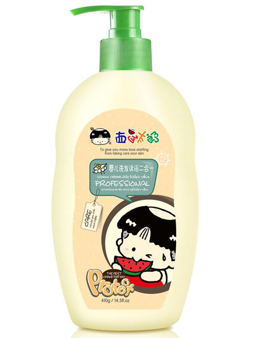西瓜太郎嬰兒洗發(fā)沐浴露二合一410g