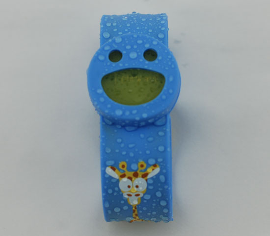 BUGOUT笑臉啪啪圈驅蚊手環(huán)藍色