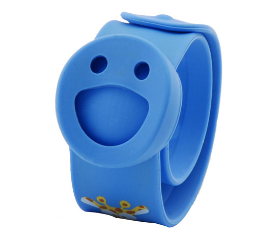 BUGOUT笑臉啪啪圈驅蚊手環(huán)藍色