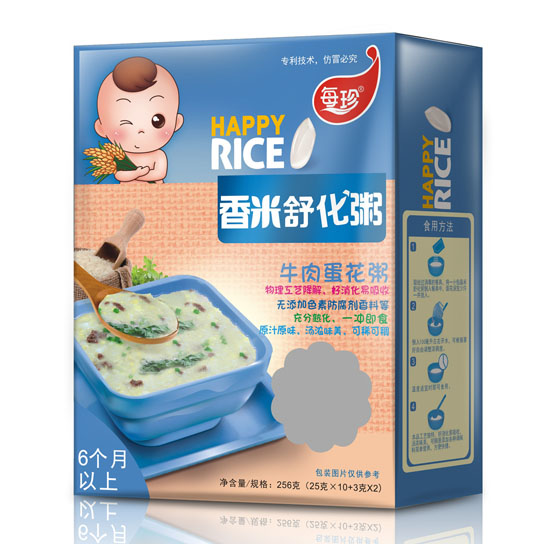 每珍香米牛肉蛋花舒化粥