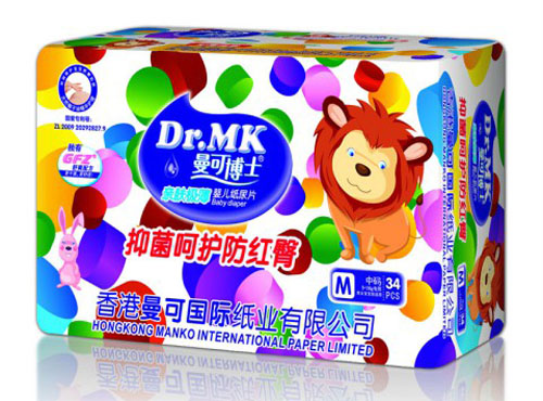 曼可博士親膚極薄嬰兒紙尿片M碼