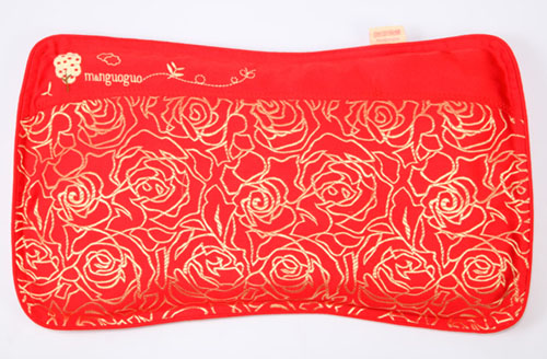 咪呢果果嬰幼兒護(hù)型功能枕3個(gè)月-1歲半棗紅色