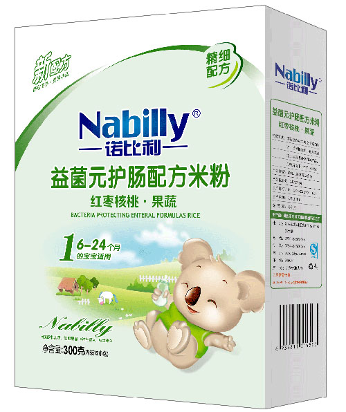 諾比利紅棗核桃果蔬益菌元護腸配方米粉