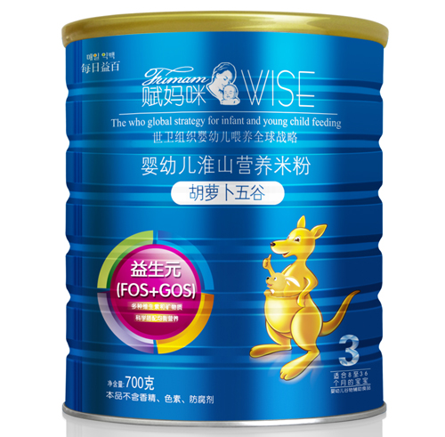 賦媽咪胡蘿卜五谷嬰幼兒淮山營(yíng)養(yǎng)米粉3段