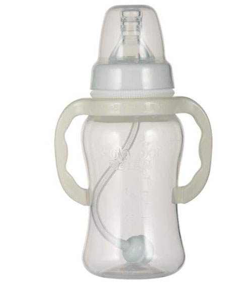 可樂貝兒白色手柄PP奶瓶