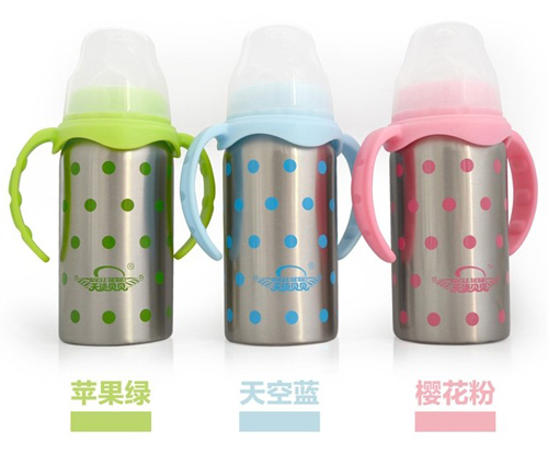 天使貝貝保溫不銹鋼奶瓶