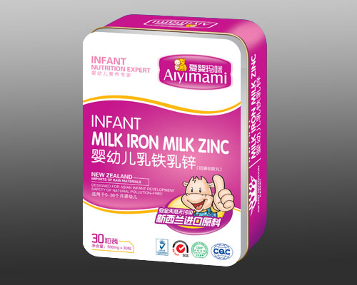 愛(ài)嬰瑪咪嬰幼兒乳鐵乳鋅鐵盒裝