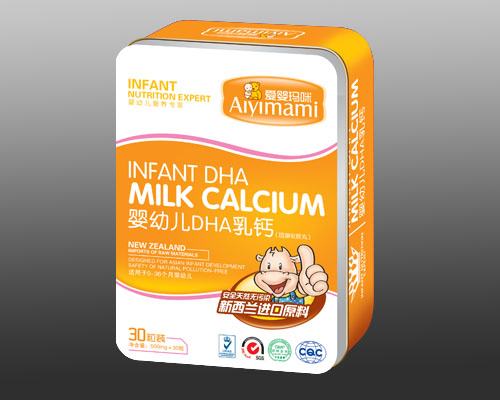 愛(ài)嬰瑪咪嬰幼兒DHA乳鈣鐵盒裝