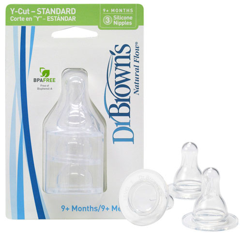 布朗博士Y型孔標準奶嘴(3個裝)