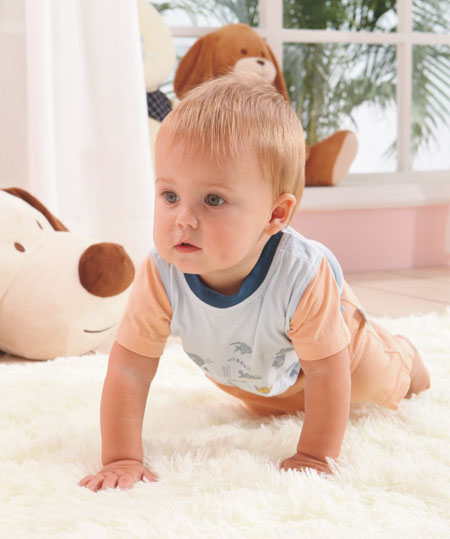 威斯米嬰兒短袖短褲套裝