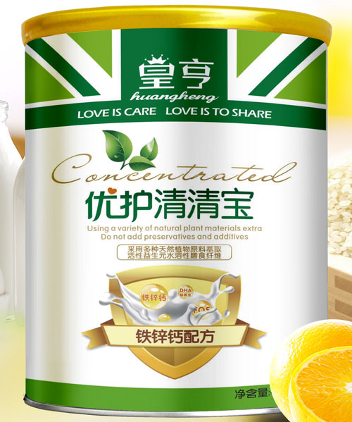 皇亨優(yōu)護(hù)清清寶鐵鋅鈣配方