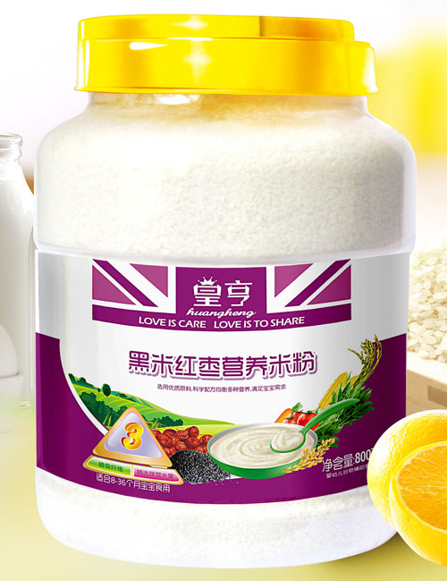 皇亨黑米紅棗營(yíng)養(yǎng)米粉