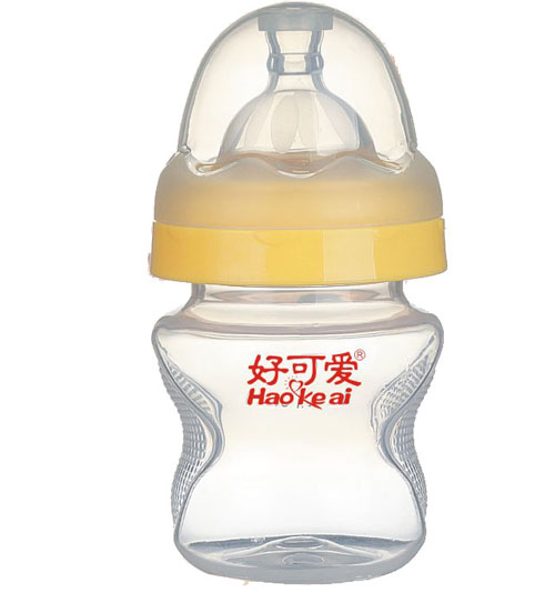 好可愛(ài)寬口弧形奶瓶120ml