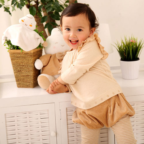 棉果果花邊T恤套裝