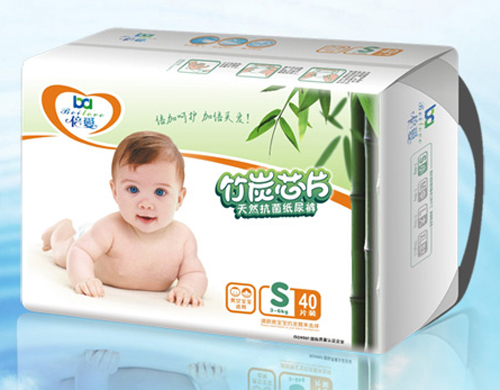 倍愛(ài)綿柔極薄竹炭芯片紙尿褲M碼(小包裝)