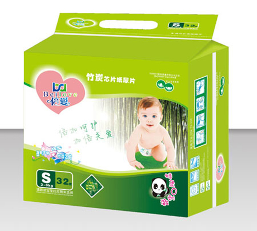 倍愛(ài)特柔超薄竹炭芯片紙尿片L碼