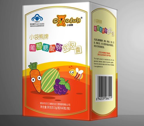 小袋熊葡萄糖酸鋅軟膠囊