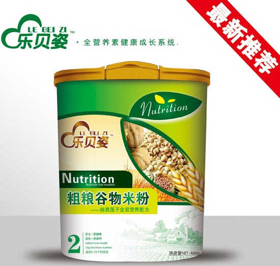 樂(lè)貝姿核桃蓮子粗糧谷物米粉2段