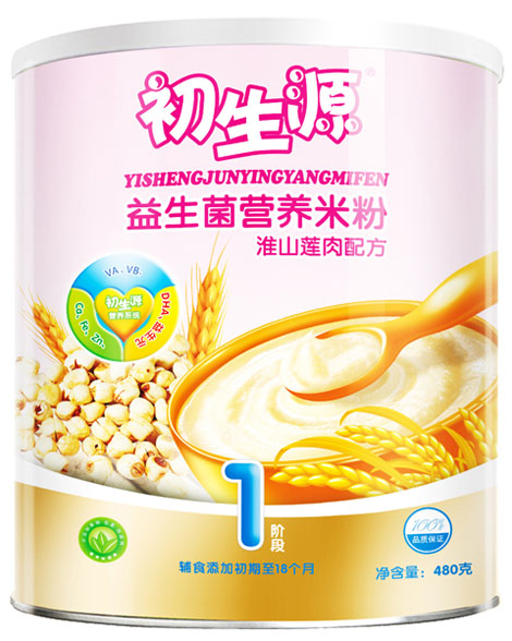 初生源淮山蓮肉益生菌米粉1段