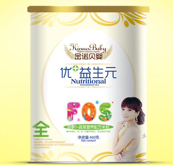 金諾貝嬰胡蘿卜蔬菜優(yōu)+益生元米粉全段