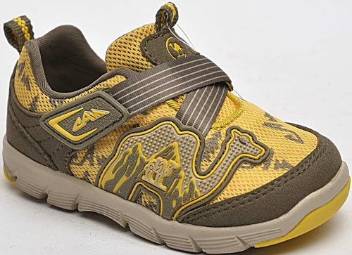 駱駝兒童單網(wǎng)鞋黃色