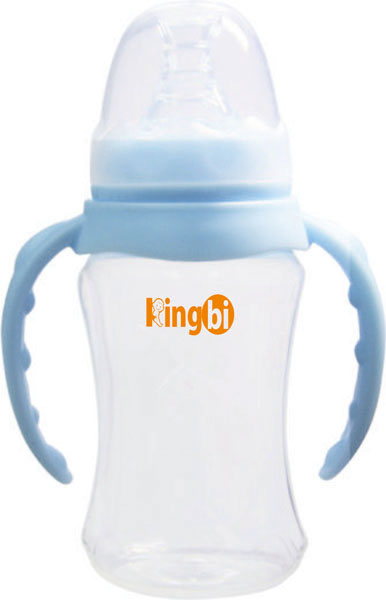 健貝藍色標口PP嬰兒奶瓶150ml