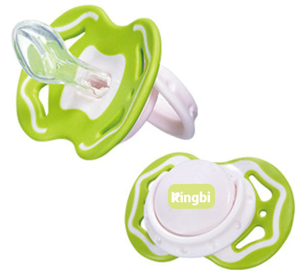 健貝綠色卡通安撫奶嘴