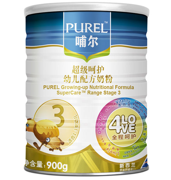哺爾超級呵護(hù)幼兒配方奶粉3段
