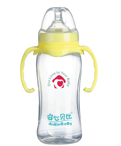 安心貝比雙柄寬口弧形奶瓶330ml