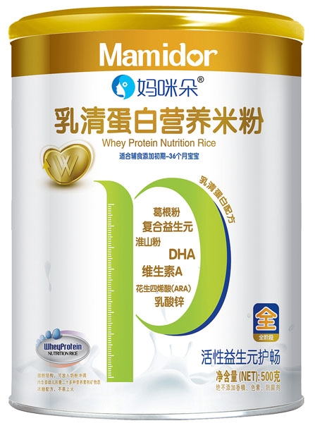 媽咪朵活性益生元護(hù)暢乳清蛋白營(yíng)養(yǎng)米粉罐裝