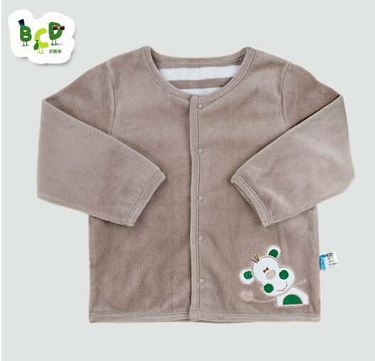 貝茜蒂灰色珊瑚絨嬰兒外套
