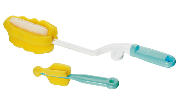 飛樂比旋轉(zhuǎn)泡綿奶刷奶瓶刷+奶嘴刷