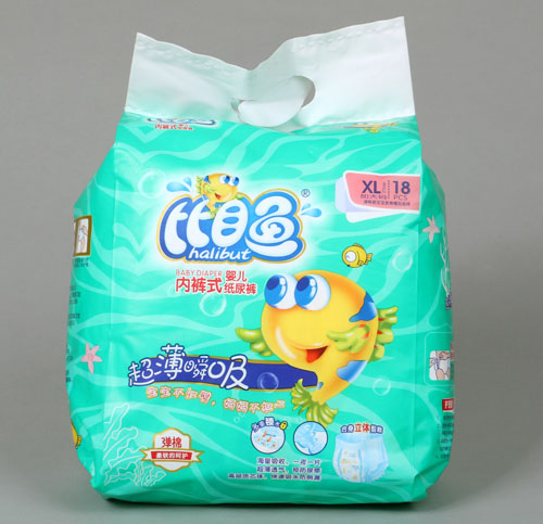 比目魚超薄瞬吸內(nèi)褲式嬰兒紙尿褲XL碼18片