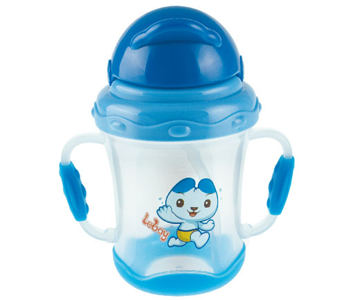 樂蓓防滑吸管杯6922藍色